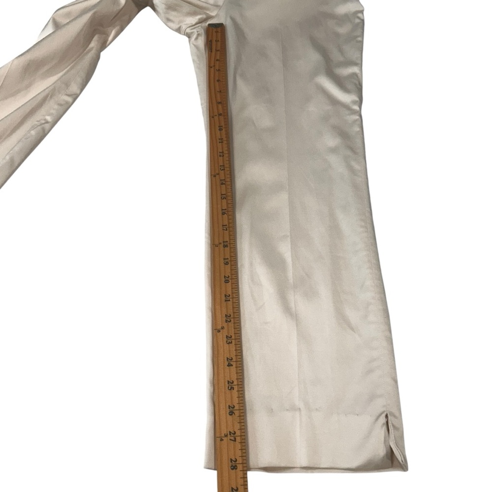 St.John Collection Ivory Pants Women’s 12 NEW Retro Silk Lined High Rise office - Picture 8 of 14